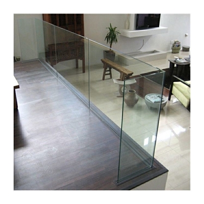 Clear glass u channel stainless railing systems glass